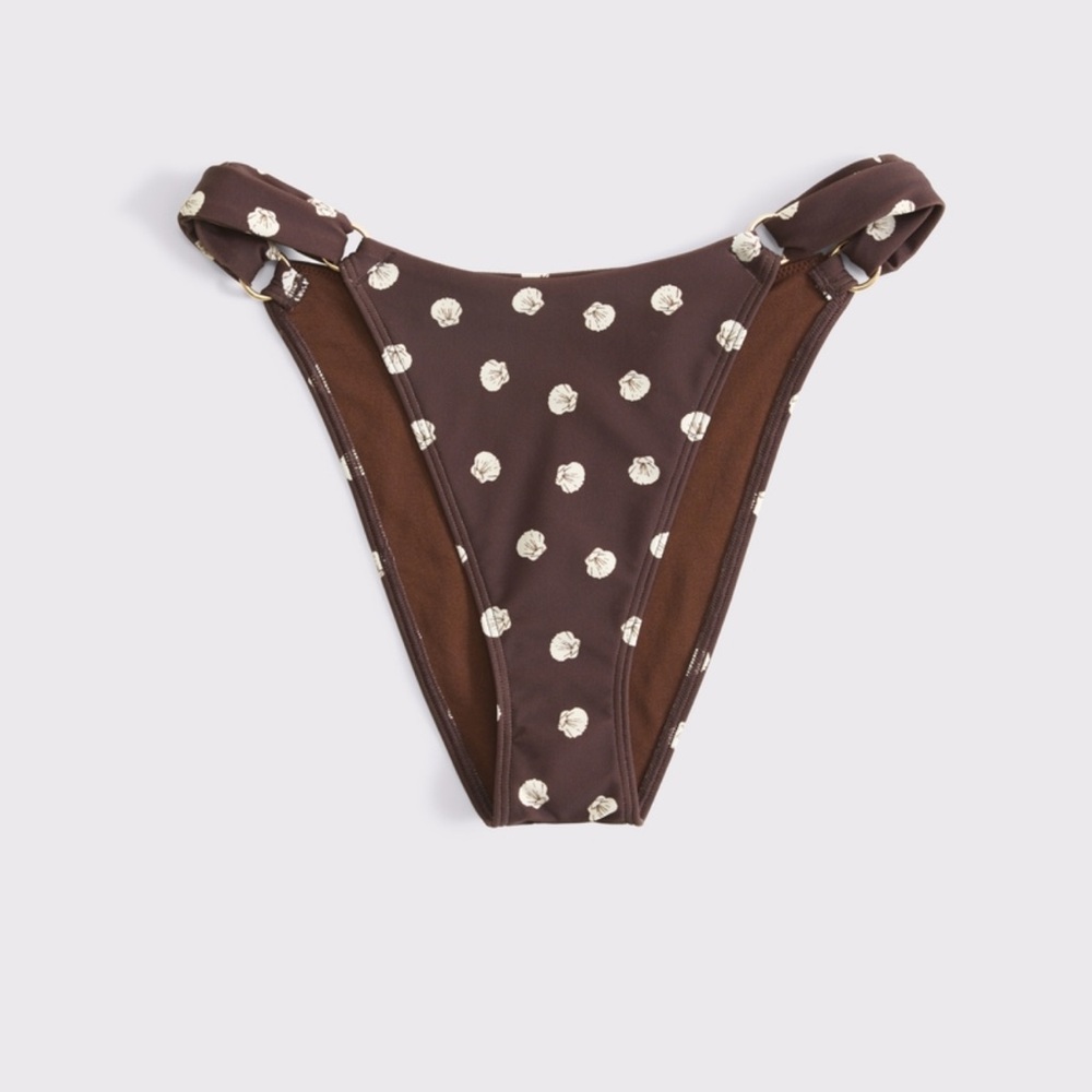 Brown Polka Dot Bikini Bottom